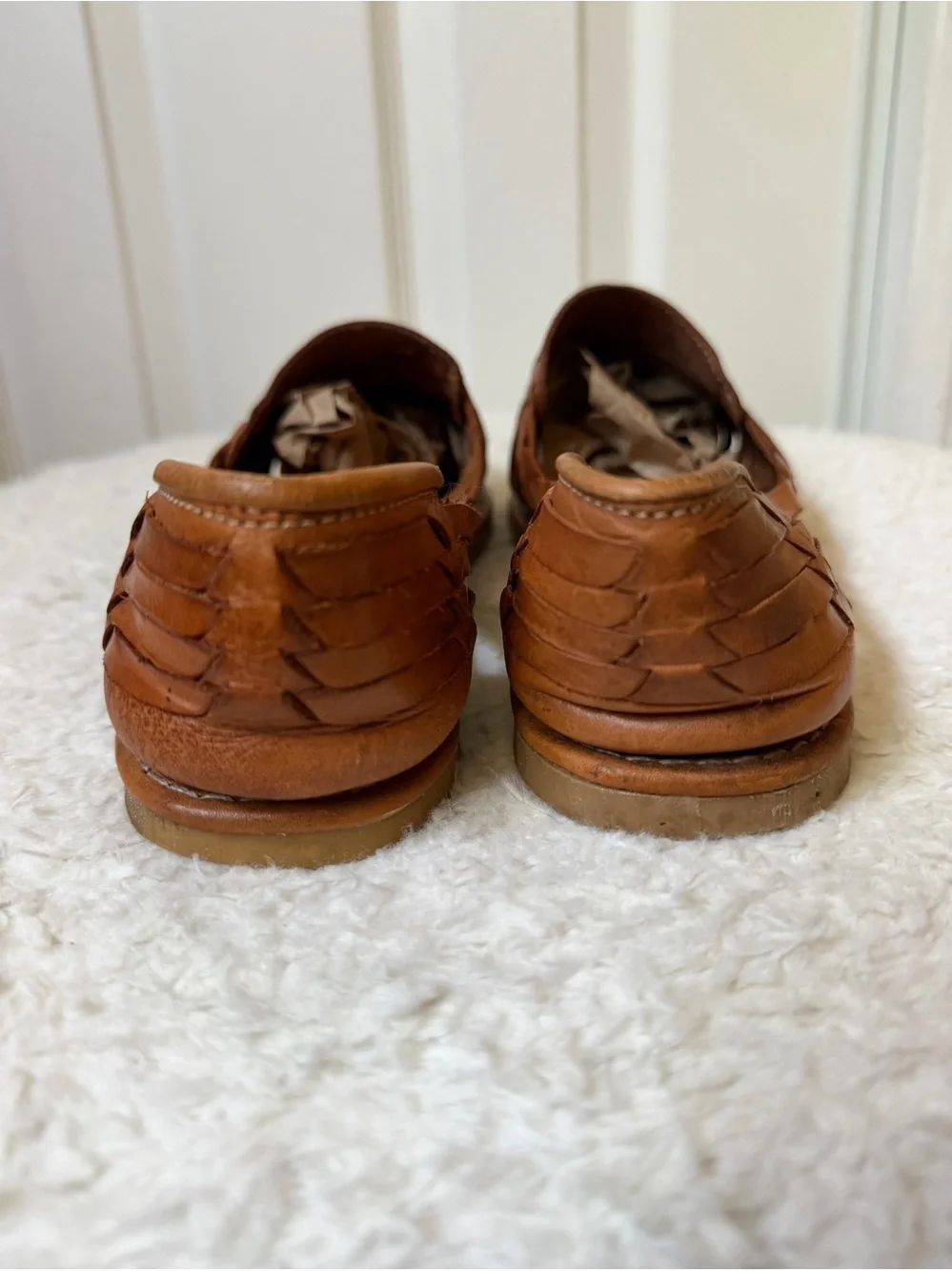 Leather Tan Women’s Mexican Huaraches Size 8